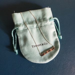 Sterling Silver Atlas Horizontal Bar Necklace